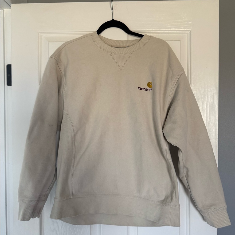 Carhartt Sandstone Logo Crewneck Sweatshirt